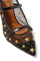 x L'Atelier Nawbar Maureen 86 Star Embellished Mesh Stiletto Heels